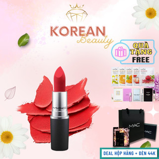 Son Mac chính hãng 607 màu đỏ cam Full Box 3G, Bộ Sưu Tập Son Mac thỏi Phiên Bản mới nhiều màu đa dạng