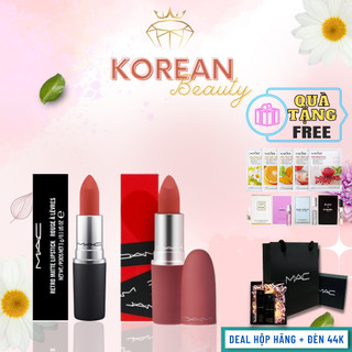 Son Mac 925 Powder Kiss Lipstick, 702 Rettro Matte, 612 Matte, Son Mac Chính Hãng Full Size 3g 30 màu son