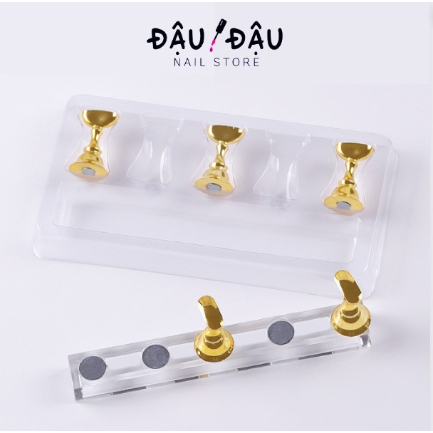 Set 5 chiếc đế gắn móng giả tập vẽ nail - đế nam châm gắn móng mẫu chuyên dụng