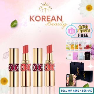Son YSL Shine Rouge Voulupte Shine 80 Chili Tunique full size 3.2G, Son dưỡng YSL có màu Hàng Chính Hãng