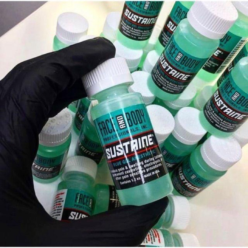 Nước Tê Xanh SUSTAINE Chính Hãng USA 💝 Chuyên Dùng Trong Phun Xăm Thẩm Mỹ.