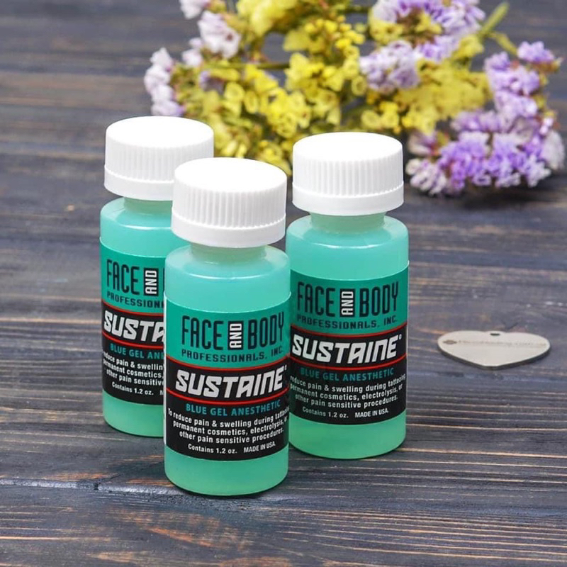 Nước Tê Xanh SUSTAINE Chính Hãng USA 💝 Chuyên Dùng Trong Phun Xăm Thẩm Mỹ.