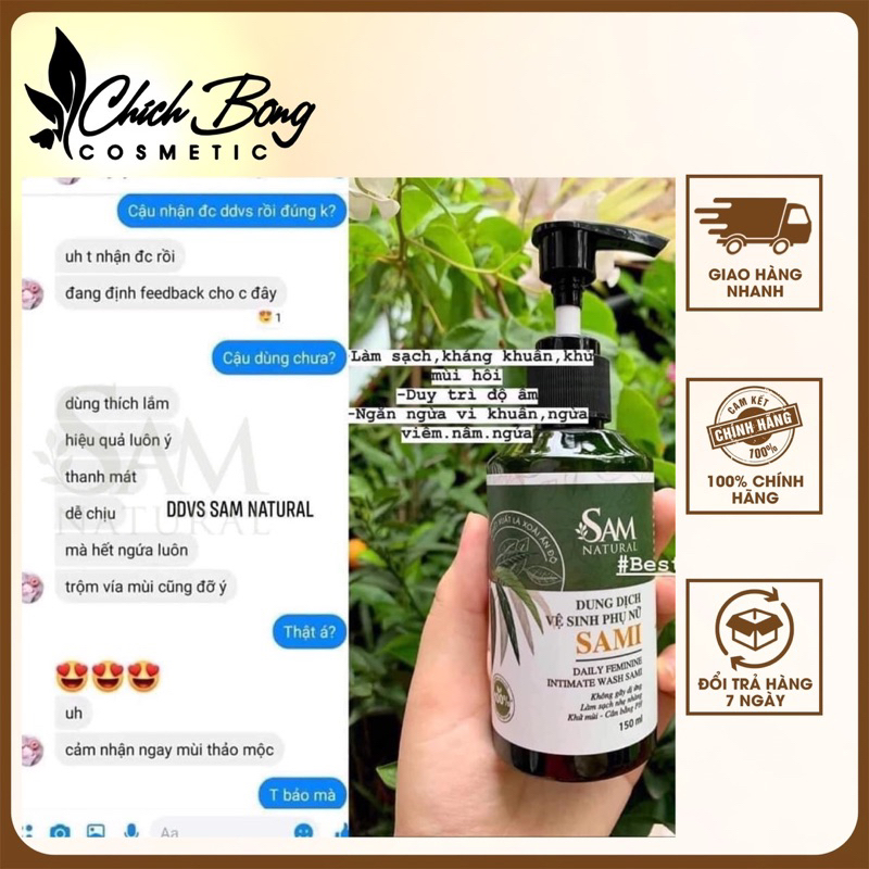 Sam Natural - Dung dich vệ sinh phụ nữ Sami