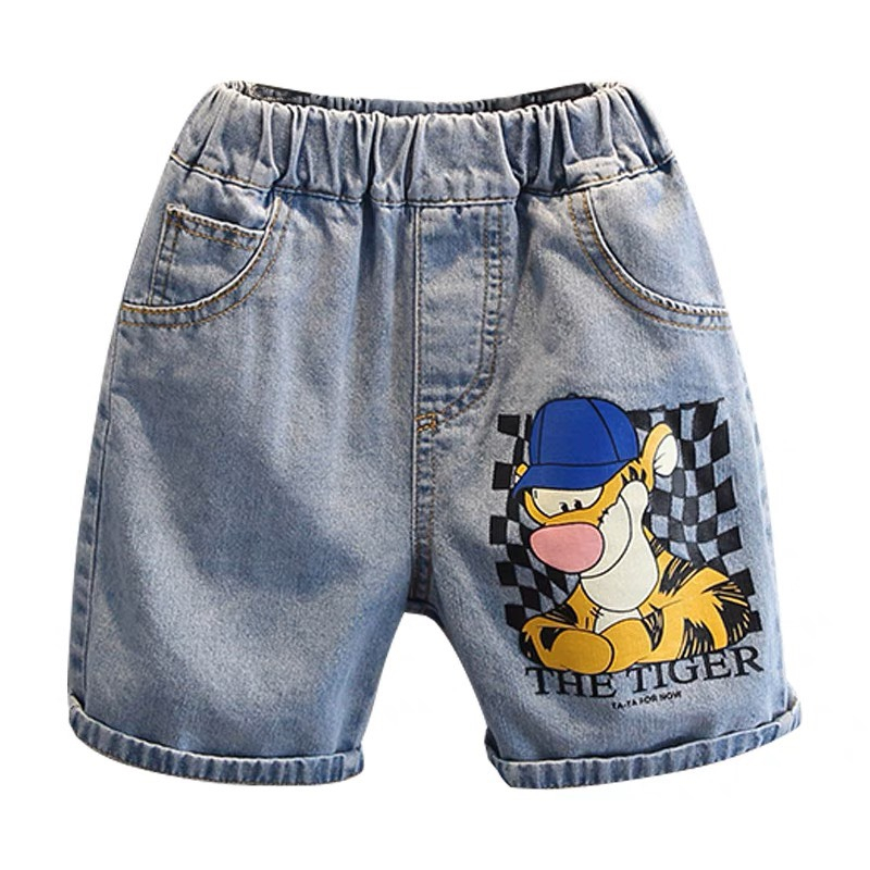 Quần sooc bò jeans in hình THE TIGER độc lạ mới nhất cho bé trai  SHOP YOIMEE KIDS