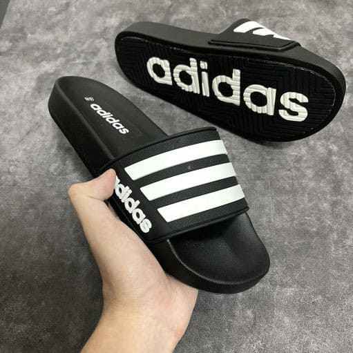 Dép quai ngang 𝐀𝐝𝐢𝐝𝐚𝐬 dép Unisex nam nữ đế cao su siêu nhẹ Đế Xịn Chữ Adidas cao cấp