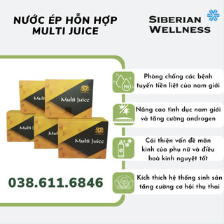 Nước ép hỗn hợp MULTI JUICE Của Malaysia cân bằng chức năng sinh lý nam nữ
