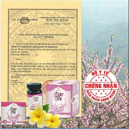 💯  Viên uống nở ngực Đào Thi hộp 40 viên