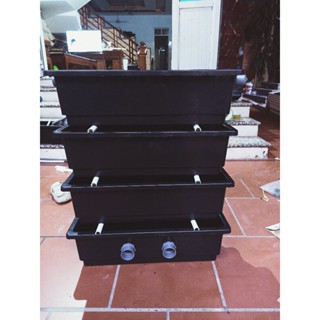  baki lọc hồ koi bể cá kt 1 khay 68 x 25 x 18cm gồm dàn mưa  