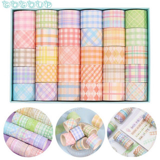 Washi tage mẫu caro 2 size 1cm và 2cm nhiều mẫu