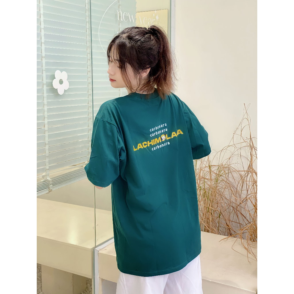 LACHIMOLALA TEE - Áo thun unisex oversize 2 màu đen/trắng