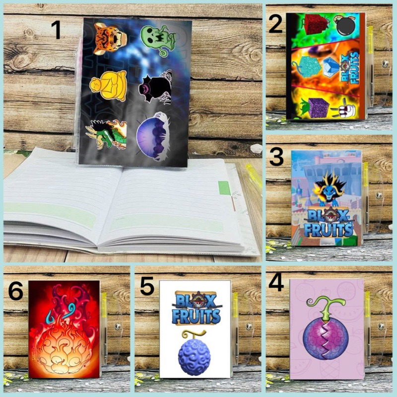 Sổ tay Blox fruits tặng kèm bút/ sổ viết hình Game Blox fruit