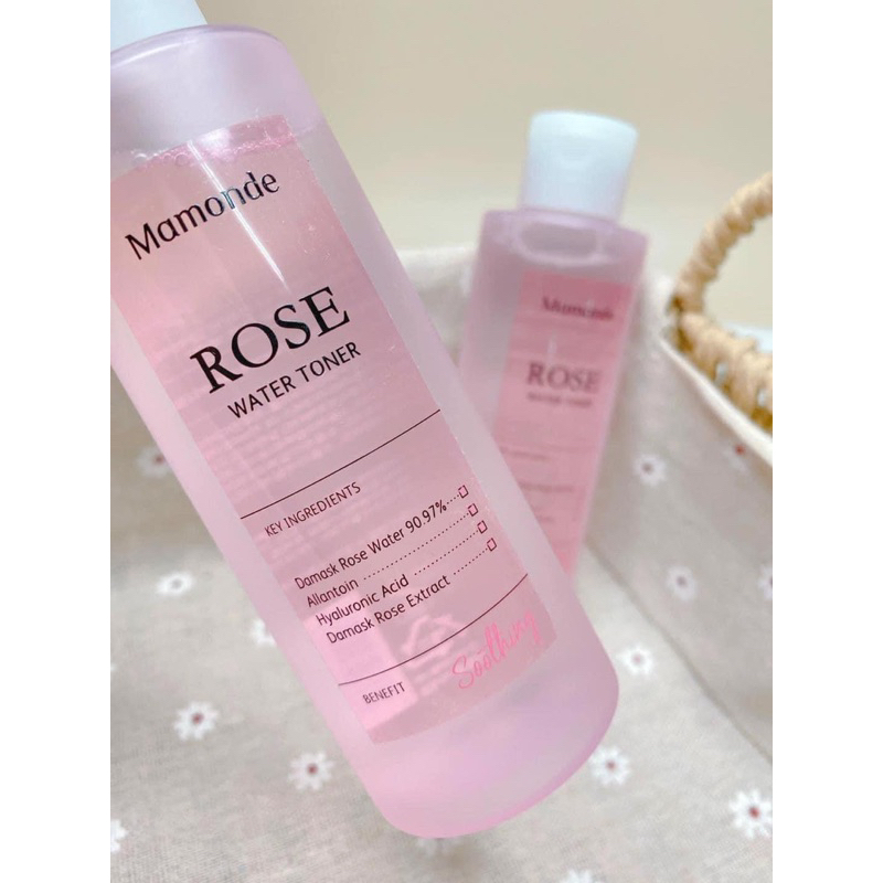 Nước hoa hồng Mamonde Rose water daily skin toner 50ml/150ml MẪU MỚI NHẤT