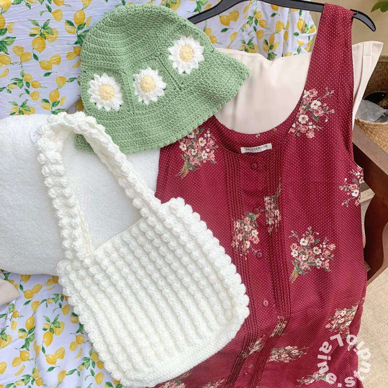 POPCORN CROCHETBG- TÚI LEN PHỒNG