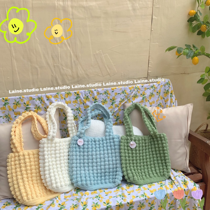 POPCORN CROCHETBG- TÚI LEN PHỒNG