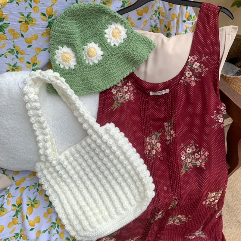 POPCORN CROCHETBG- TÚI LEN PHỒNG