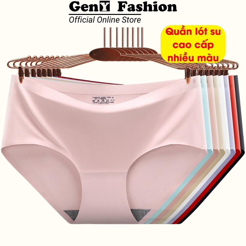 Quần Lót Su Lạnh Cao Cấp Geny Không Đường May Mỏng Nhẹ Mát Siêu Thoáng Khí Kèm Lót Đáy Thấm Hút Kháng Khuẩn