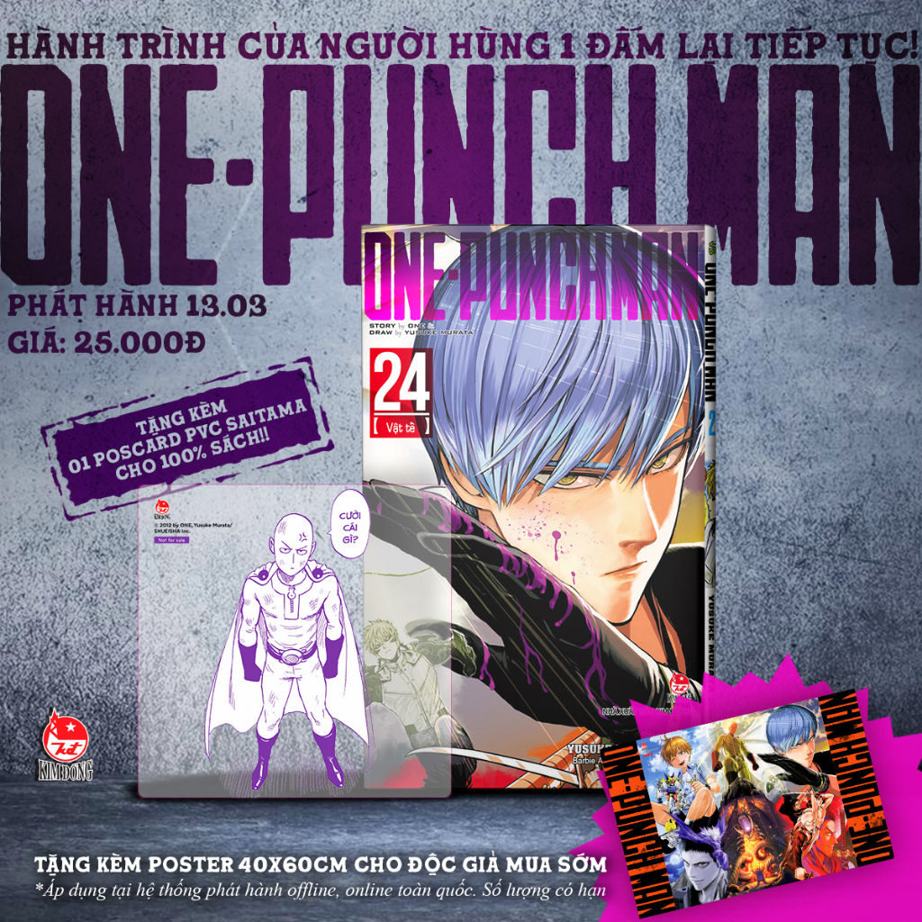 Truyện - One Punch Man - Tập 23 24.... - Nxb Kim Đồng