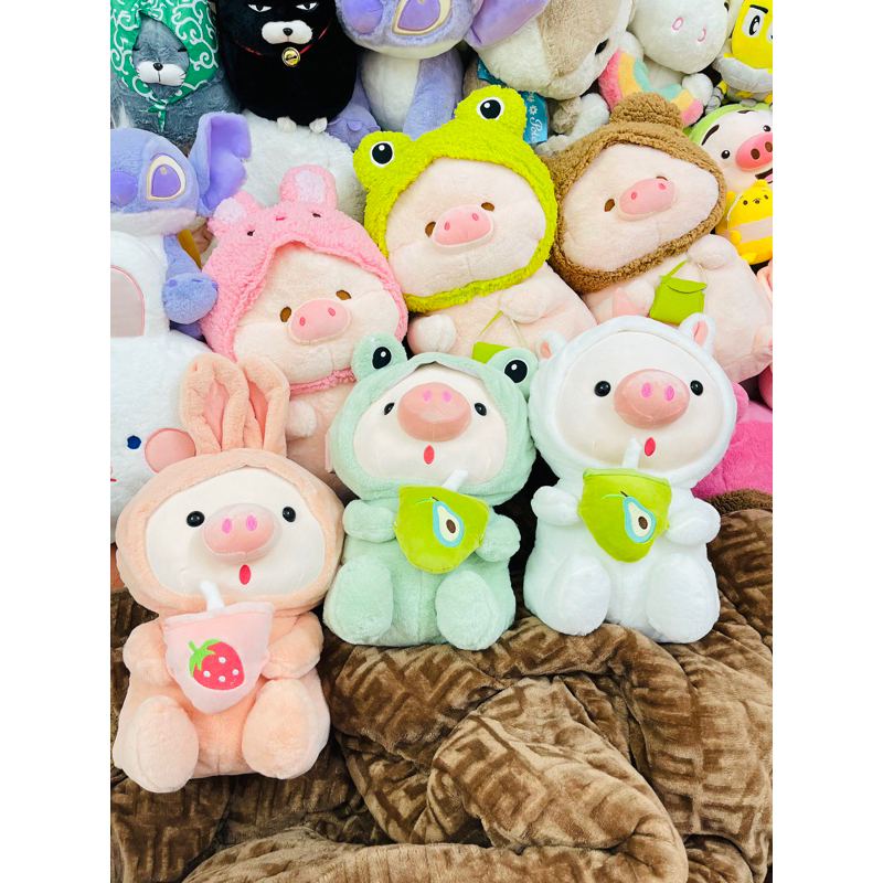 Gấu bông heo trà sữa
