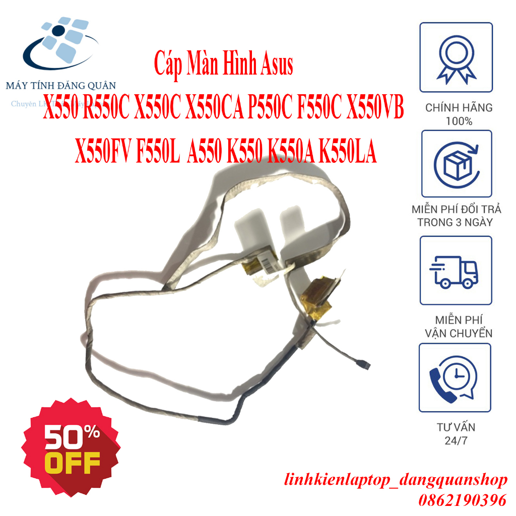 Cáp Màn Hình Asus X550 R550C X550C X550CA P550C F550C X550VB X550FV F550L A550 K550 K550A K550LA 1422-01FY000
