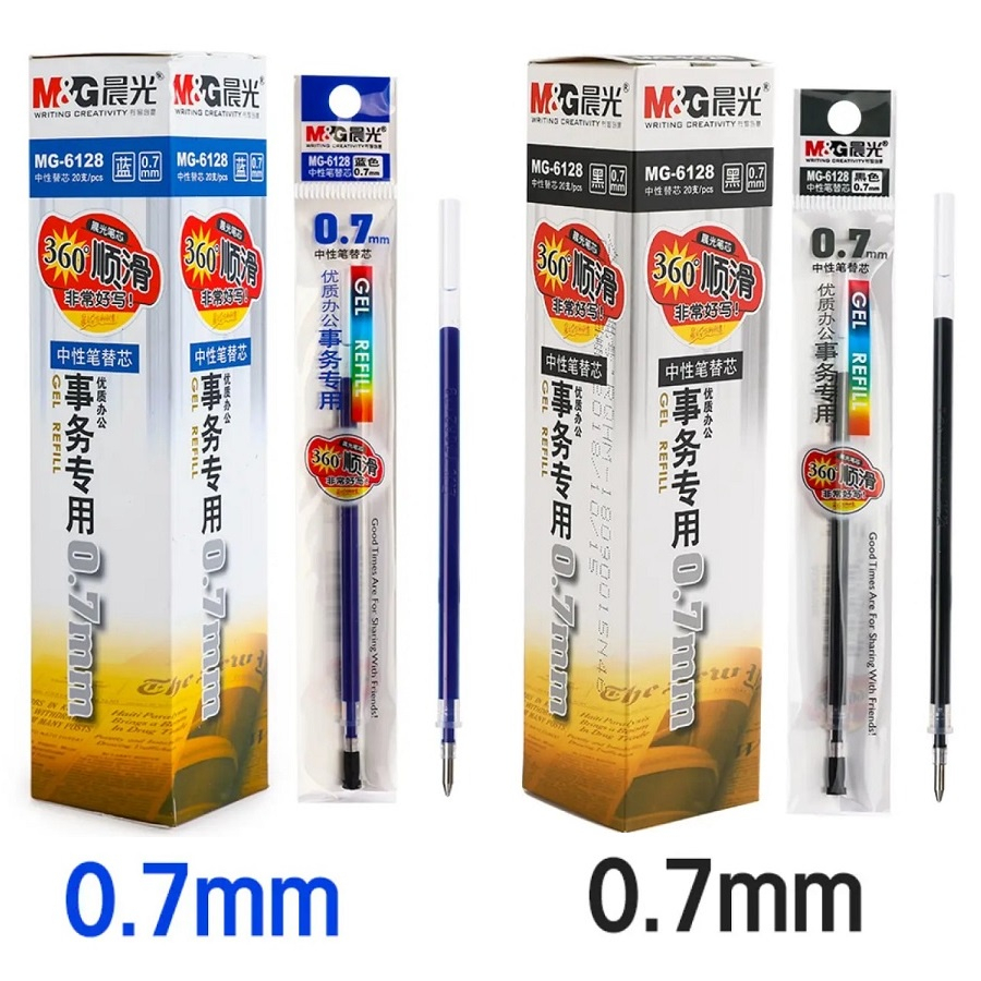 Ngòi bút mực nước gel nét 0.7mm MG thay bút ký chính hãng chuyên dùng viết chữ hán, trung, nhật chữ đẹp