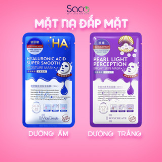 Combo mặt nạ dưỡng trắng dưỡng ẩm Maycreate Mask Ha 1 miếng 28ml hàng nội địa Trung chính hãng