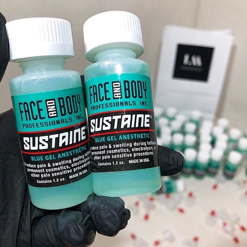 Nước Tê Xanh SUSTAINE Chính Hãng USA 💝 Chuyên Dùng Trong Phun Xăm Thẩm Mỹ.
