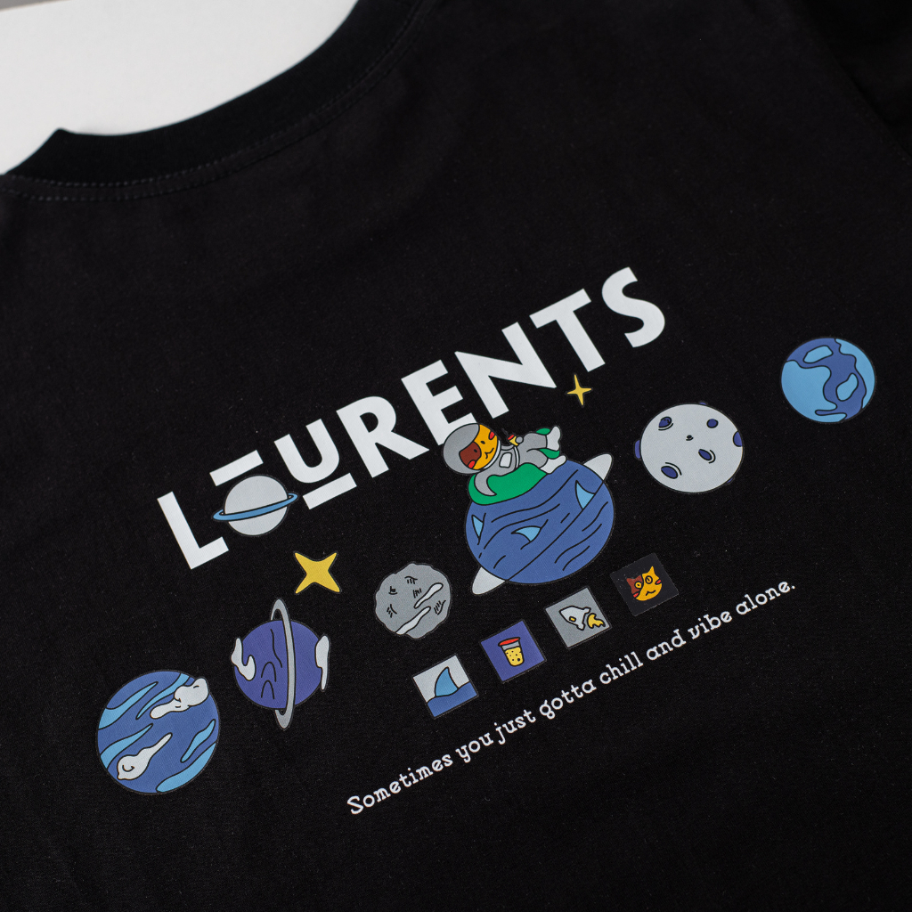 Áo Thun Local Brand Lourents Mèo Phi Hành Gia Collection Premium - TEE5