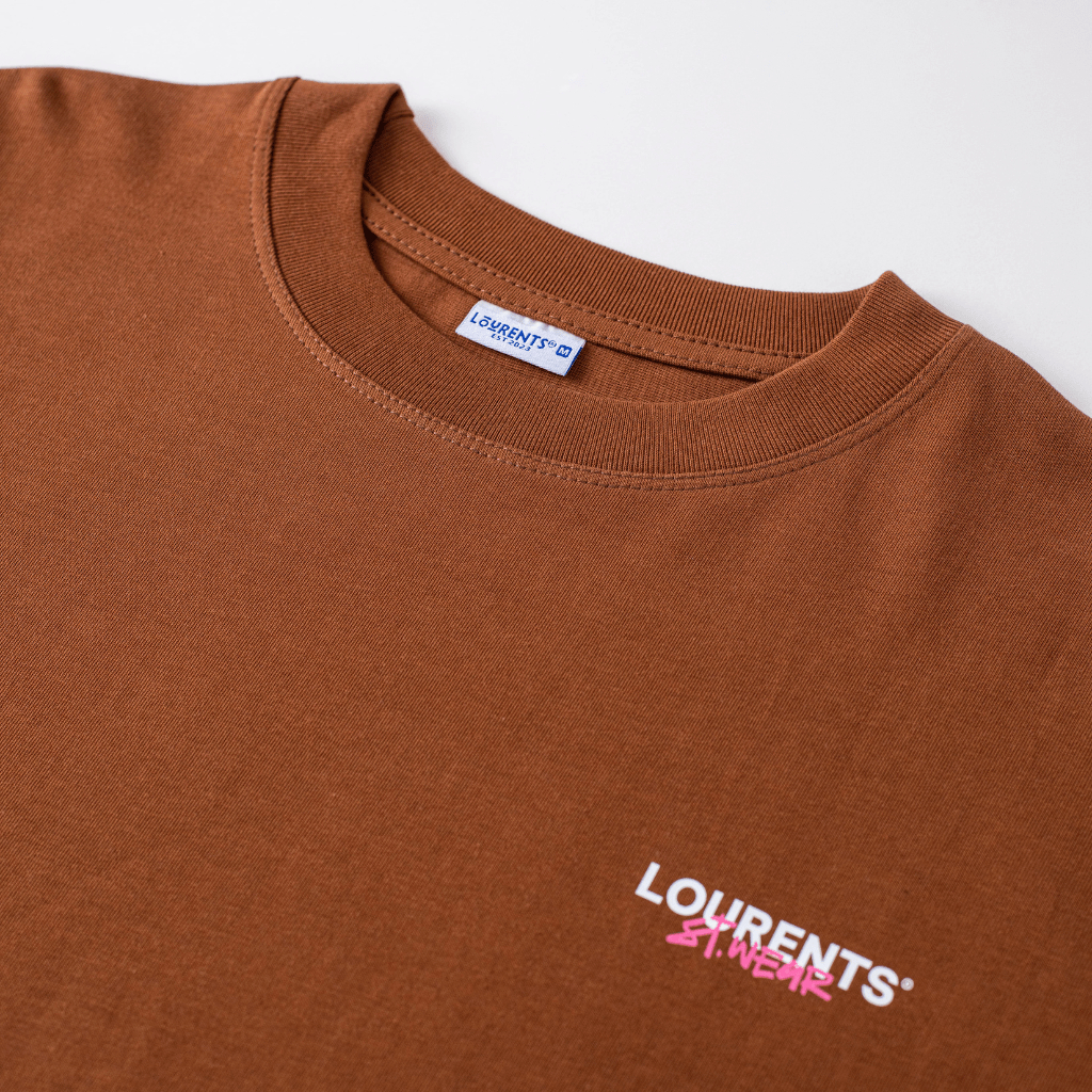 Áo Thun Tay Lỡ Lourents Local Brand Premium Basic Tee - TEE2 Nâu