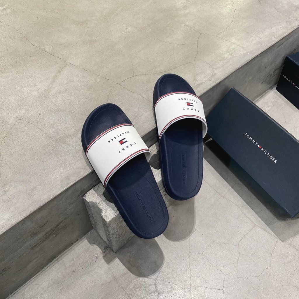 Dép Tommy Hilfiger Rail Ivory Fullbox