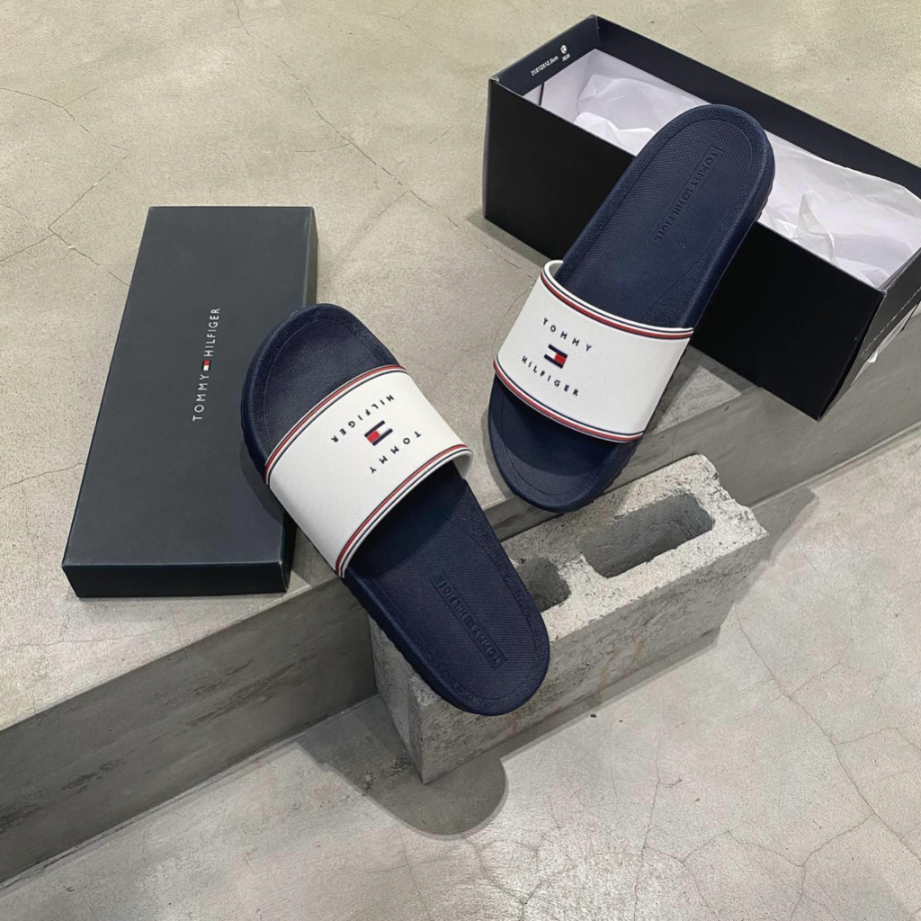 Dép Tommy Hilfiger Rail Ivory Fullbox