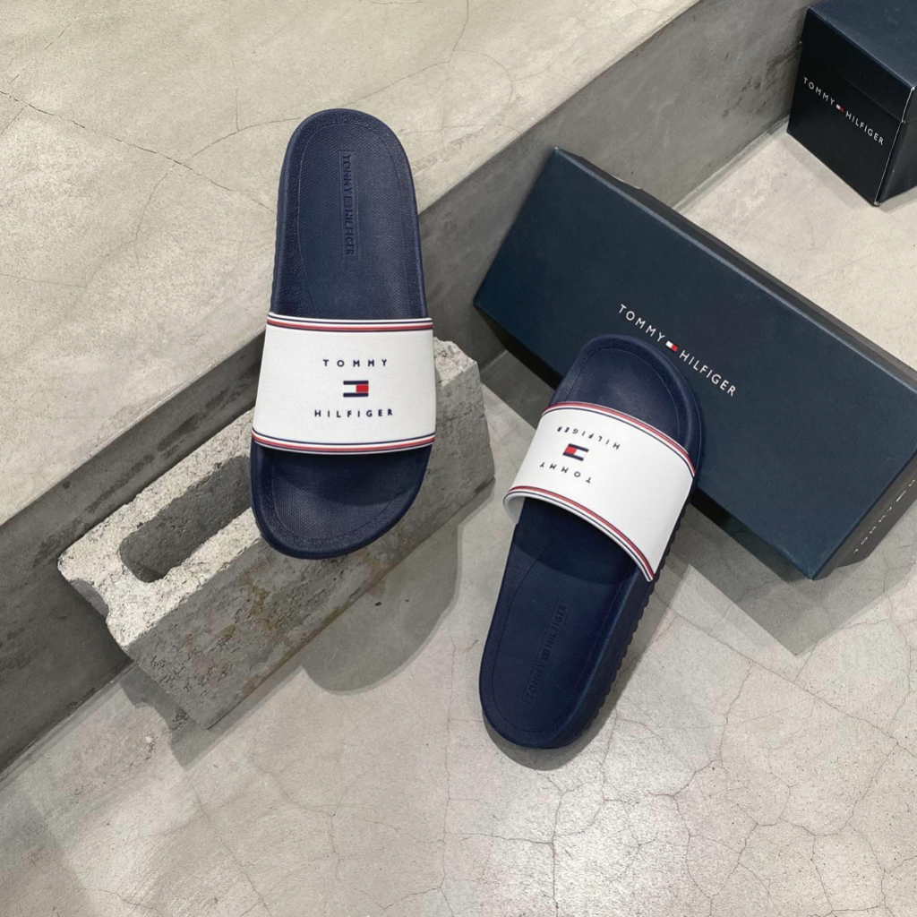 Dép Tommy Hilfiger Rail Ivory Fullbox