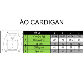 Áo Len Cardigan Thom Nhiều Màu