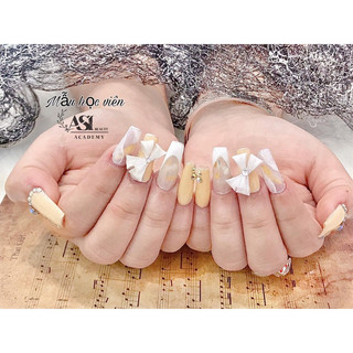 hoa tay chân bột nail