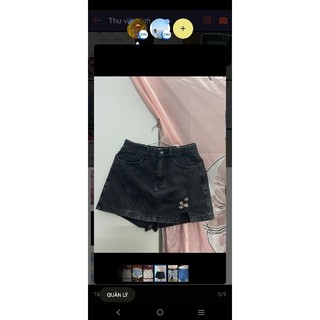 Quần short jean, chân váy chốt live