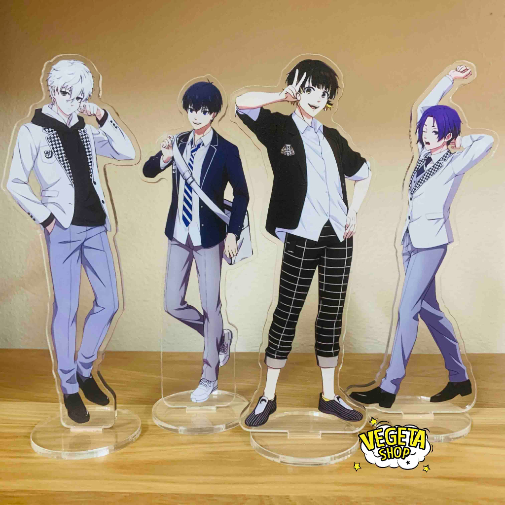Mô Hình Tượng Standee Acrylic Mica 2 mặt - Blue Lock - Isagi Reo Chigiri Bachira Rin Nagi Kunigami Barou Anime BlueLock