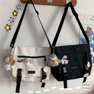 Túi đeo chéo, túi đeo vai vải canvas Hàn Quốc BS001