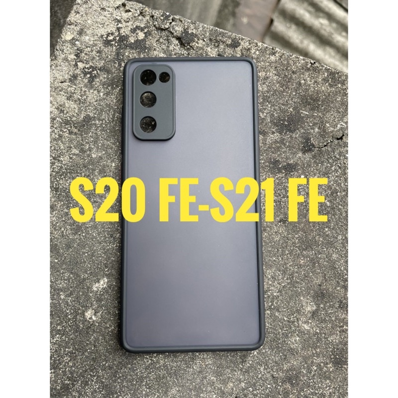 Ốp Lưng Samsung Galaxy S21 FE ,S20 FE viền dẻo đen, lưng nhám mờ, chống bán vân tay