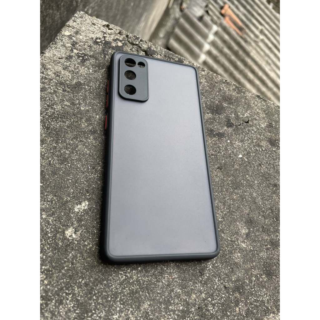 Ốp Lưng Samsung Galaxy S21 FE ,S20 FE viền dẻo đen, lưng nhám mờ, chống bán vân tay