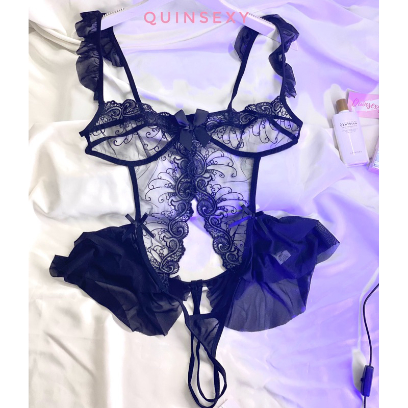 Bodysuit Ren Cánh Tiên Dáng Xoè Quyến Rũ BS100