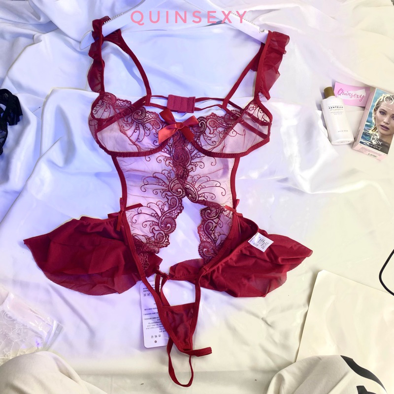 Bodysuit Ren Cánh Tiên Dáng Xoè Quyến Rũ BS100