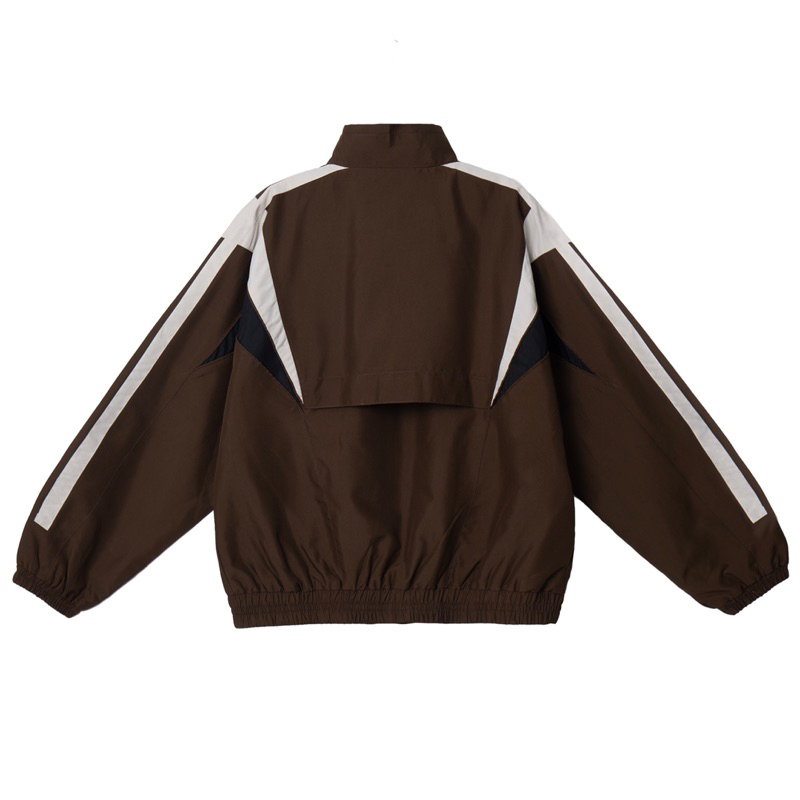 Áo khoác dù BLISH 2.0 màu nâu - phối đen/trắng.