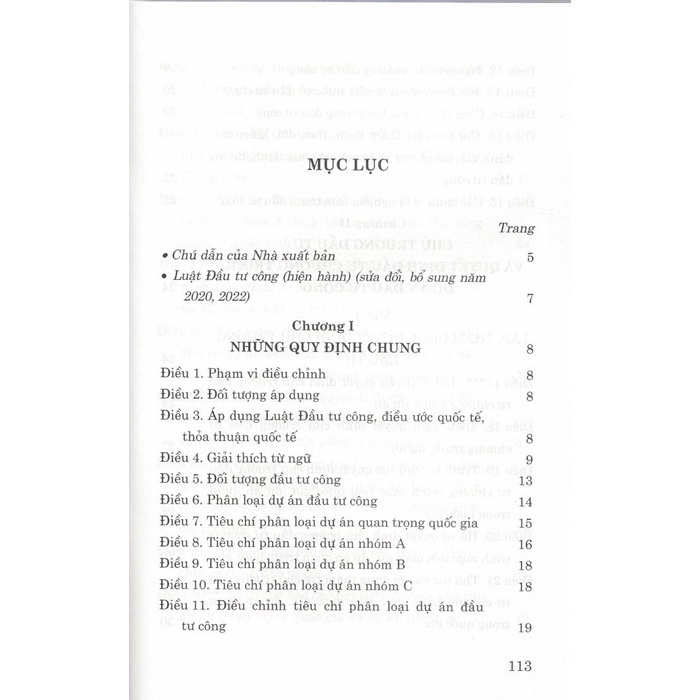 Sách - Luật Đầu Tư Công (Hiện Hành) (Sửa Đổi, Bổ Sung Năm 2020, 2022)