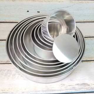 Khuôn nhôm tròn đáy rời từ size 10->30cm cao 7,5cm