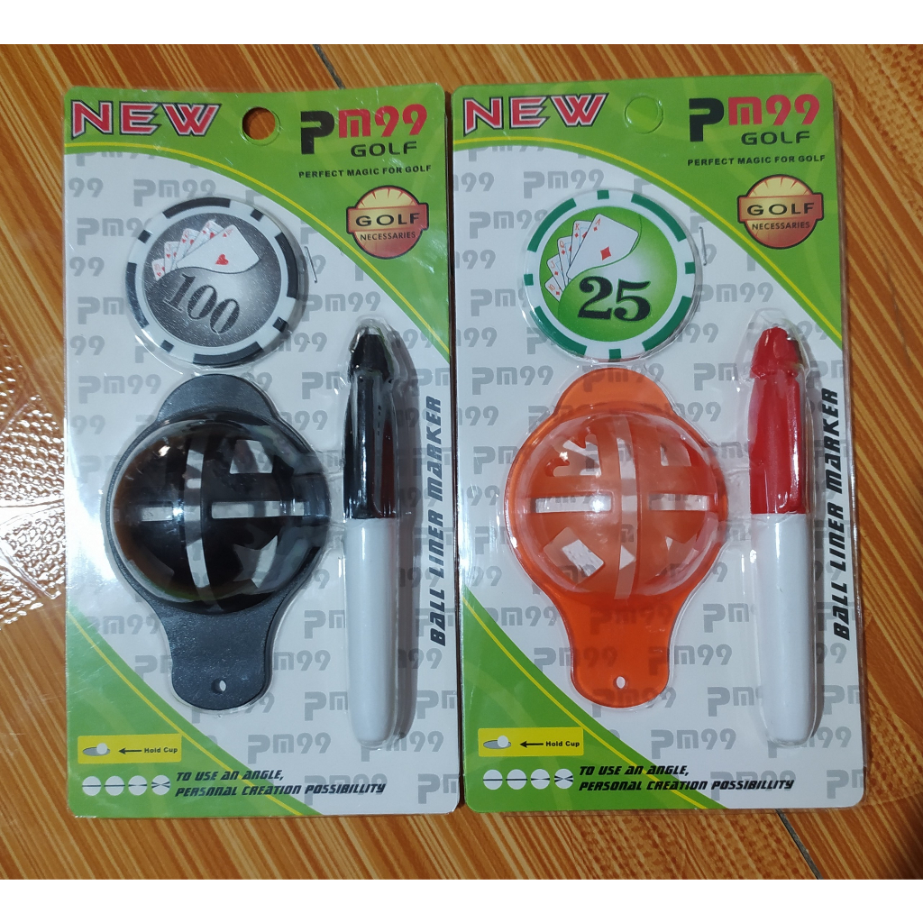 Bút kẻ line bóng golf - 1 bộ bút + mark