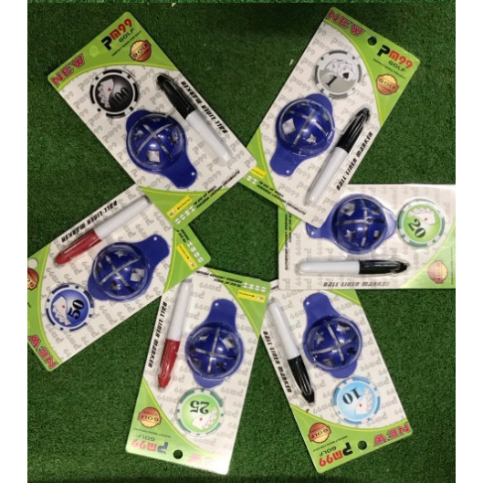 Bút kẻ line bóng golf - 1 bộ bút + mark