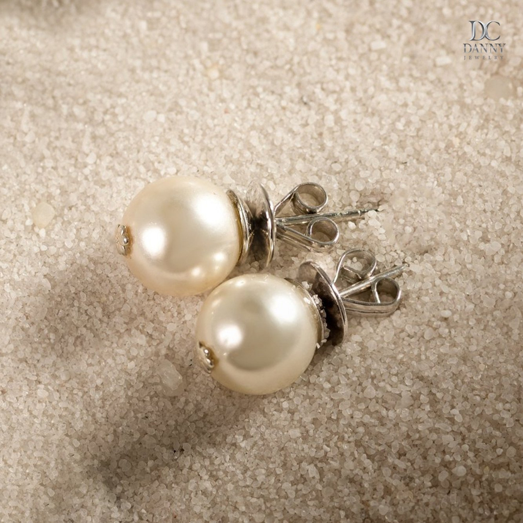 Hạt Ngọc Ốc Xỏ lỗ sẵn màu ngẫu nhiên 4mm - 6mm Dùng Làm  Nhẫn, Dây Chuyền, Bông tai - Danny Jewelry - Giá 1 hạt
