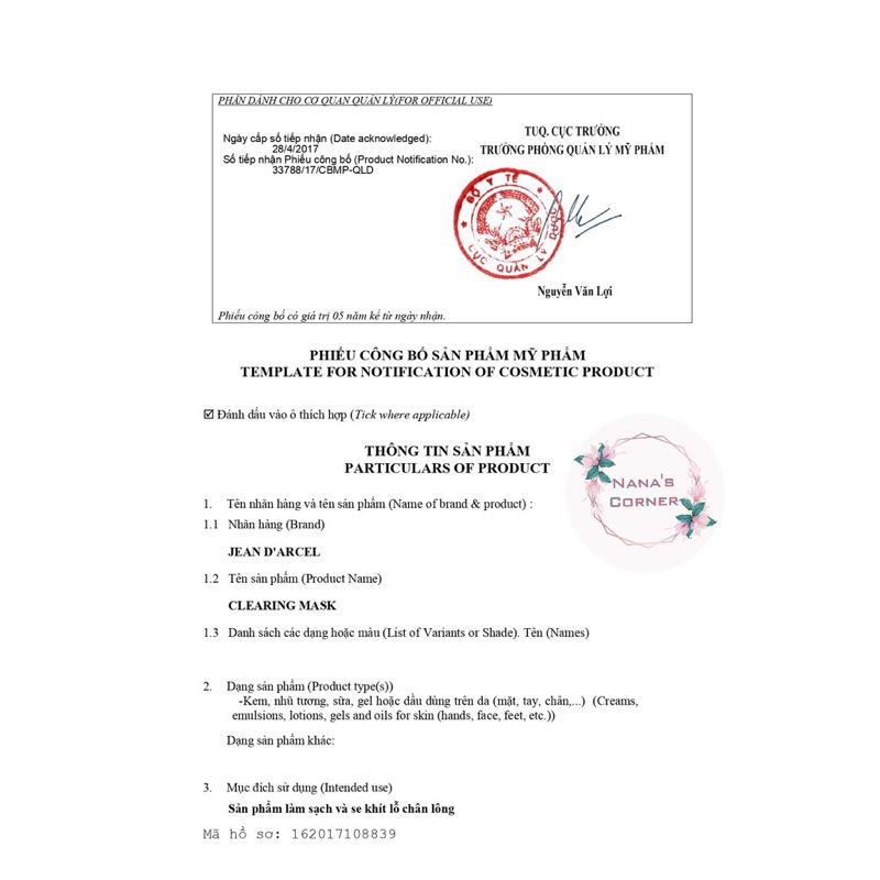 Huyết Thanh Cho Da Mụn Jean D'arcel Cure Normalisante/ oil Control J42C