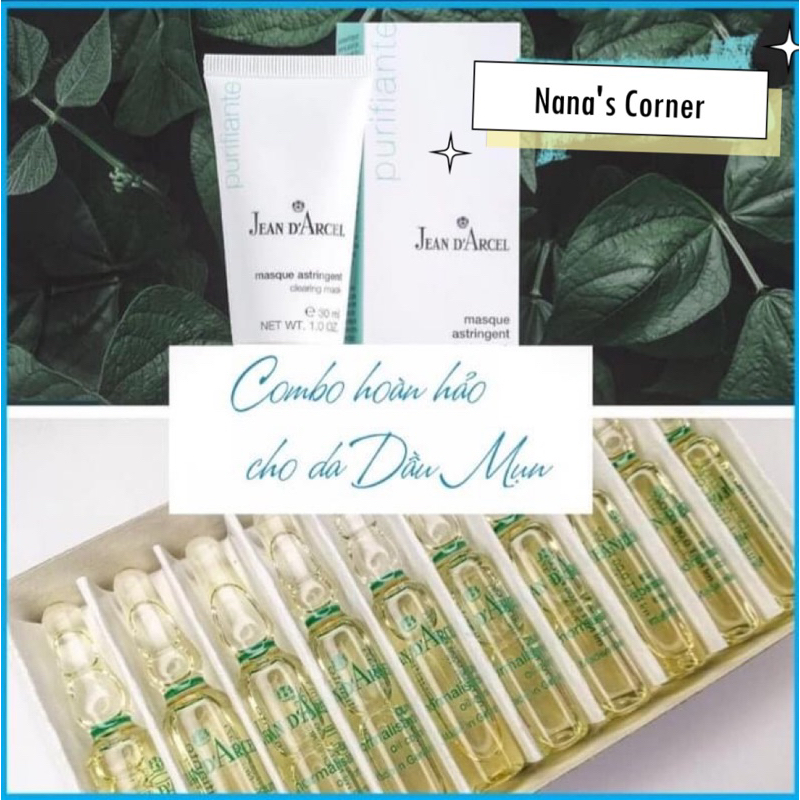 Huyết Thanh Cho Da Mụn Jean D'arcel Cure Normalisante/ oil Control J42C