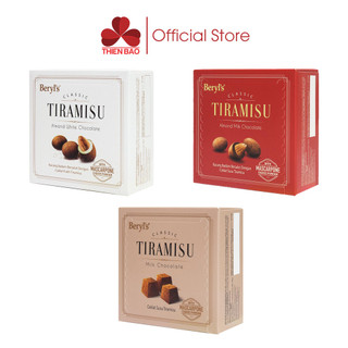 Socola Tiramisu phủ bột phô mai mascarpone - Beryl's Classic Tiramisu - hộp giấy 65g