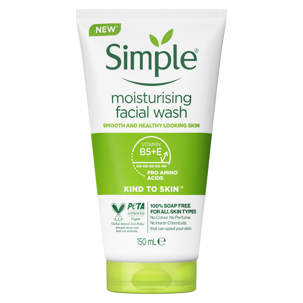 Sữa rửa mặt Simple Moisturising Facial Wash dành cho da khô 150ml
